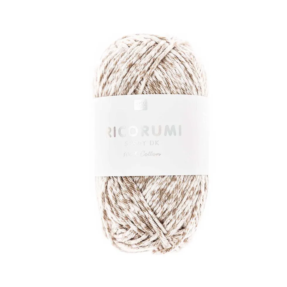 Włóczka bawełniana Ricorumi Spray DK - Rico Design - Beige, 25 g