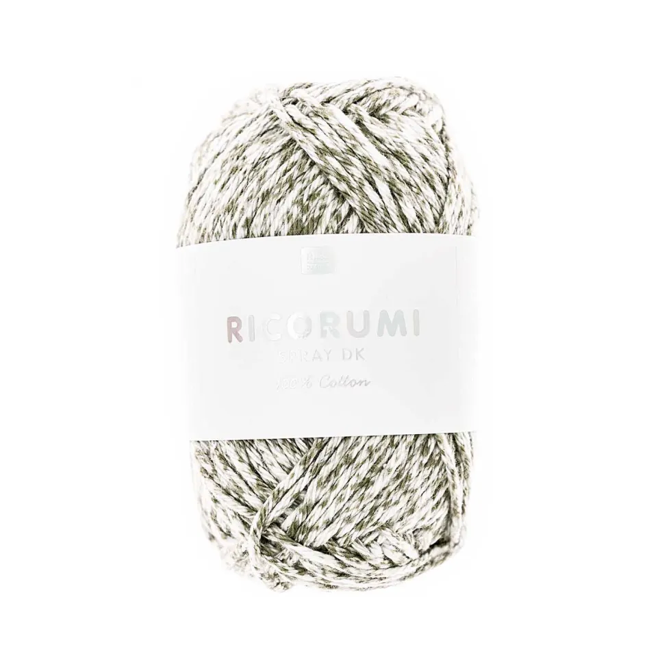 Włóczka bawełniana Ricorumi Spray DK - Rico Design - Oliv, 25 g
