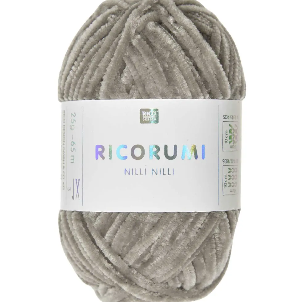 Włóczka szenilowa Ricorumi Nilli Nilli - Rico Design - Beige, 25 g