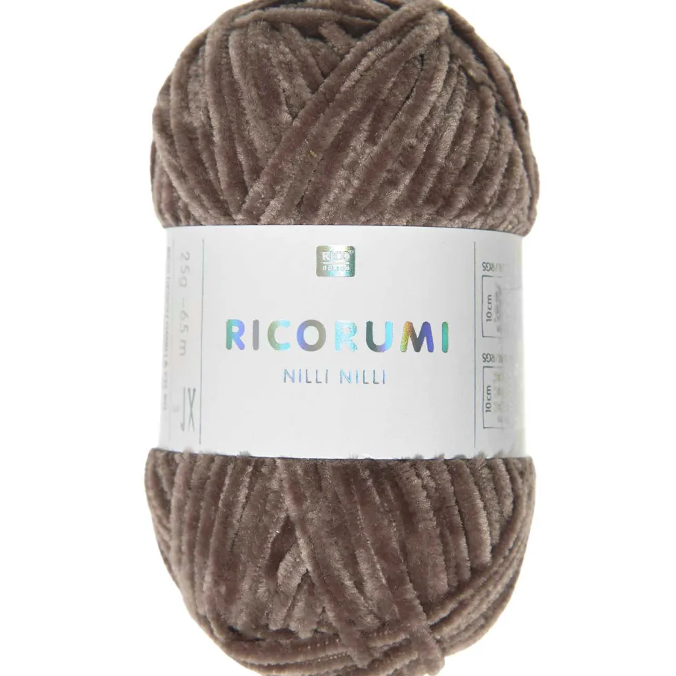 Włóczka szenilowa Ricorumi Nilli Nilli - Rico Design - Chocolate, 25 g
