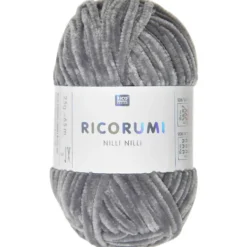 Włóczka szenilowa Ricorumi Nilli Nilli - Rico Design - Grey, 25 g