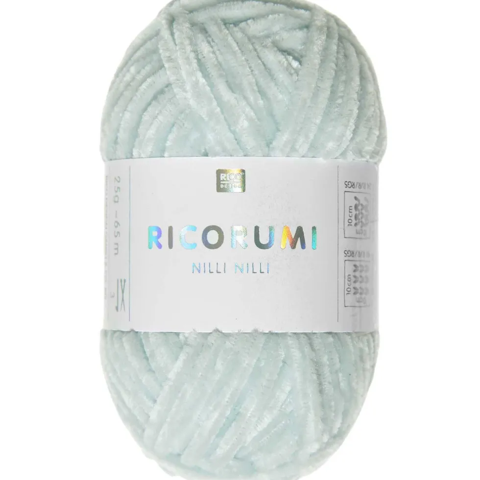 Włóczka szenilowa Ricorumi Nilli Nilli - Rico Design - Ice Blue, 25 g