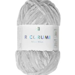 Włóczka szenilowa Ricorumi Nilli Nilli - Rico Design - Silver, 25 g