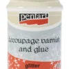 Werniks brokatowy z klejem do decoupage - Pentart - 100 ml