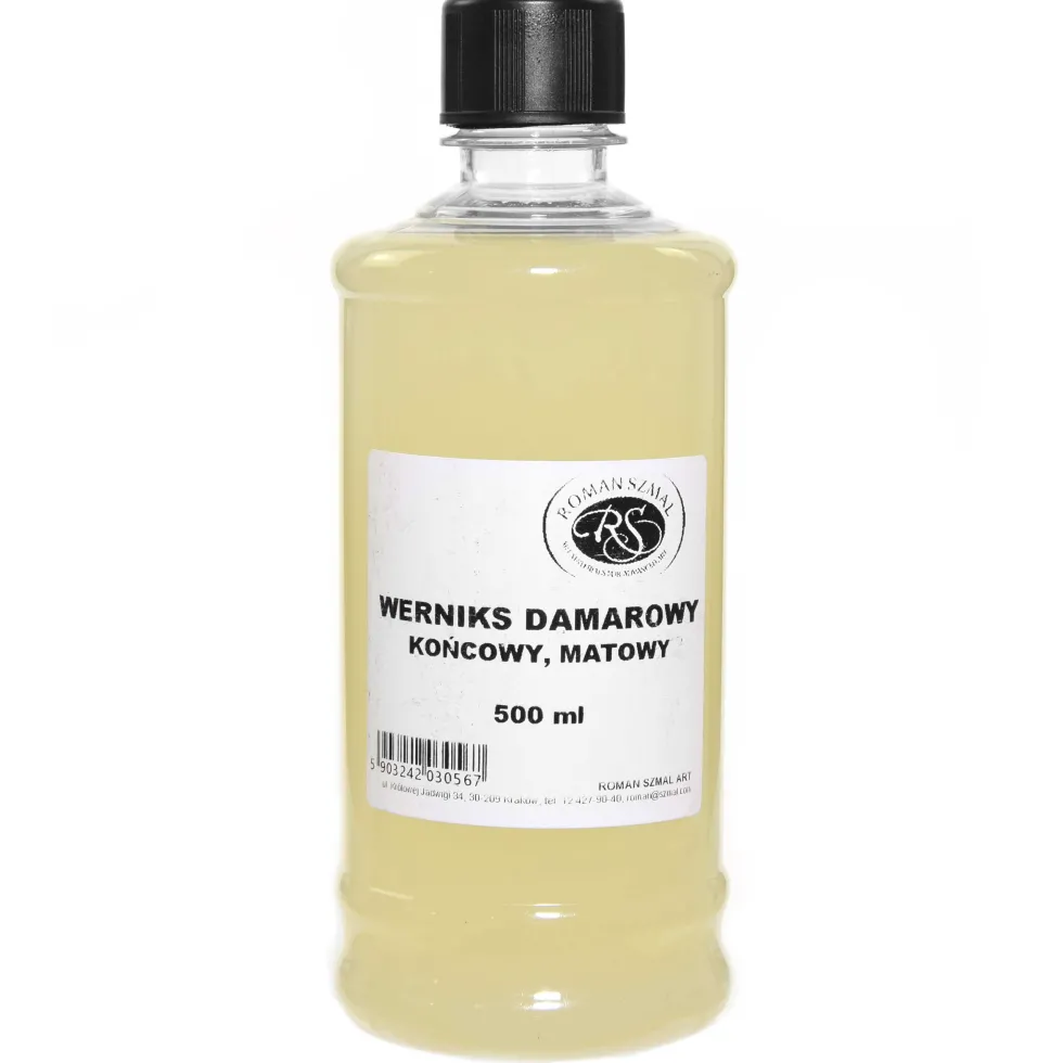 Werniks damarowy do farb olejnych - Roman Szmal - matowy, 500 ml