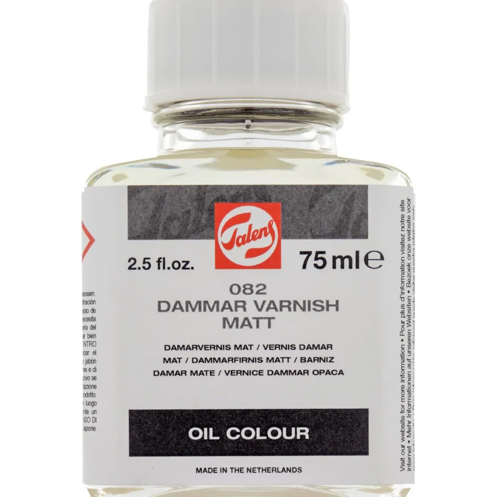 Werniks damarowy do farb olejnych - Talens - matowy, 75 ml