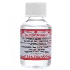 Werniks końcowy do akryli, gwaszu i temper - Renesans - połysk, 100 ml