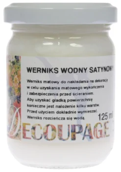 Werniks końcowy, wodny - Renesans - satynowy, 110 ml