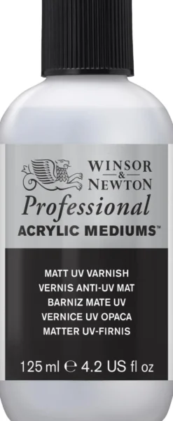 Werniks UV do farb akrylowych Professional - Winsor & Newton - matowy, 125 ml