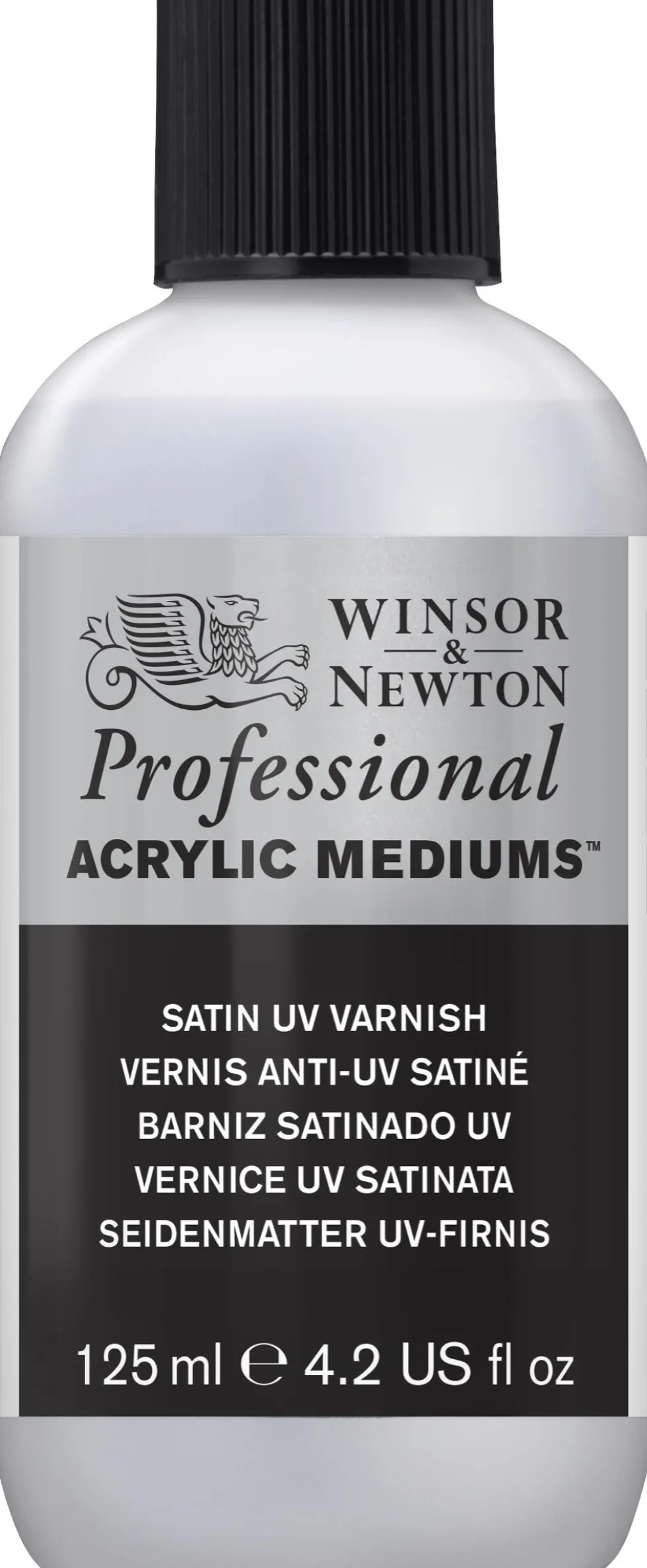 Werniks UV do farb akrylowych Professional - Winsor & Newton - satynowy, 125 ml