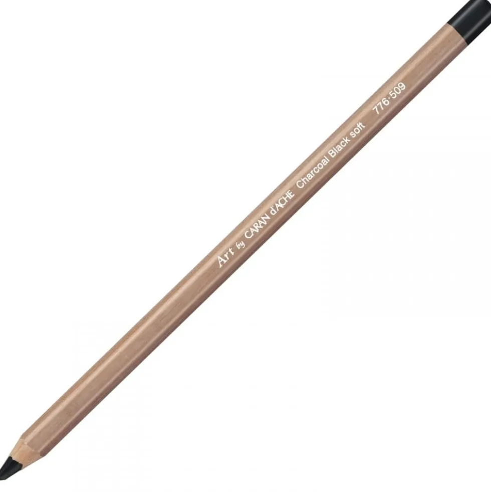 Węgiel w ołówku Charcoal Black - Caran d'Ache - soft