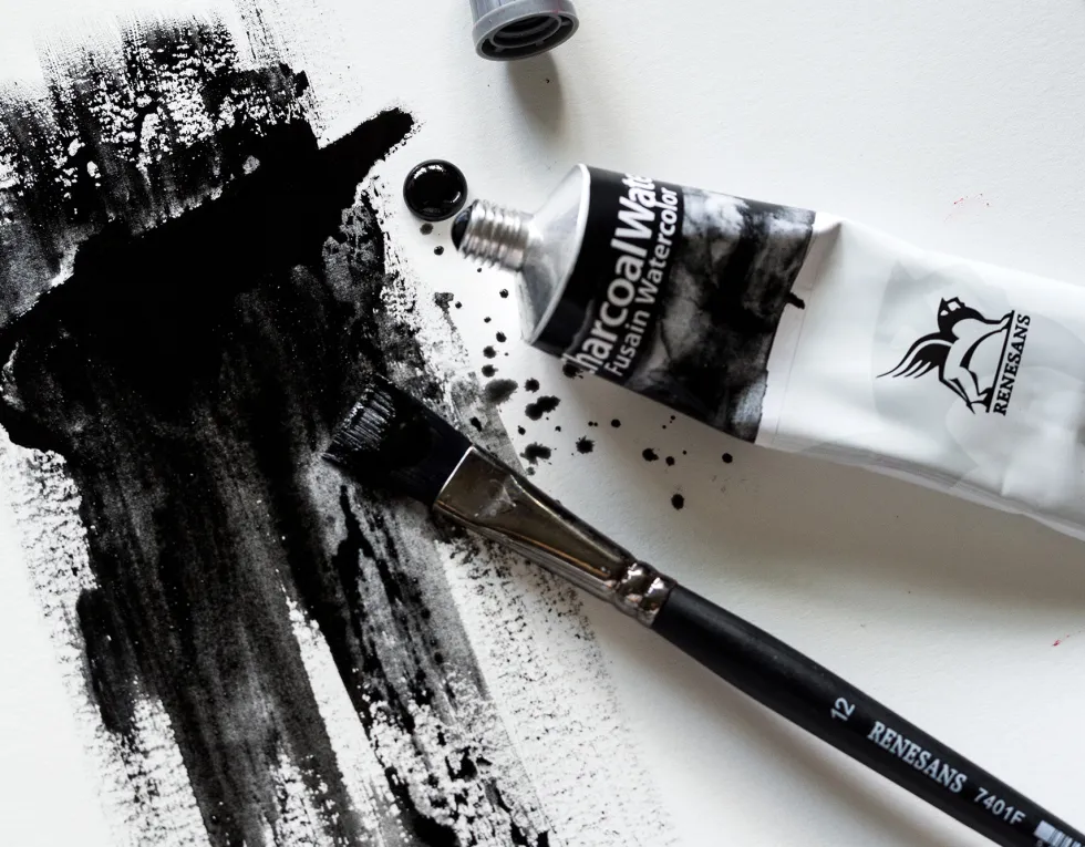 Węgiel w tubce Charcoal Water Fusain Watercolor - Renesans - 60 ml