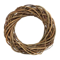 Wianek pleciony, wiklinowy, baza do stroików - naturalny, 20 cm