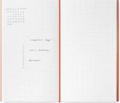 Wkład do notesu Log - mishmash - Squared, Orange, 12 x 22 cm, 64 strony