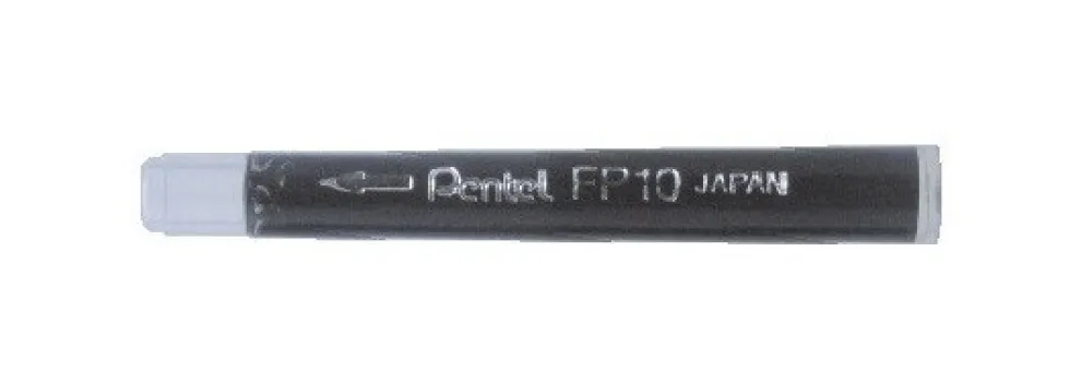Wkład wymienny do pióra Brush - Pentel - czarny, 4 szt.