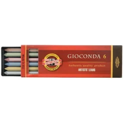 Wkłady Gioconda do ołówków mechanicznych - Koh-I-Noor - metaliczne, 5,6 mm, 6 szt.