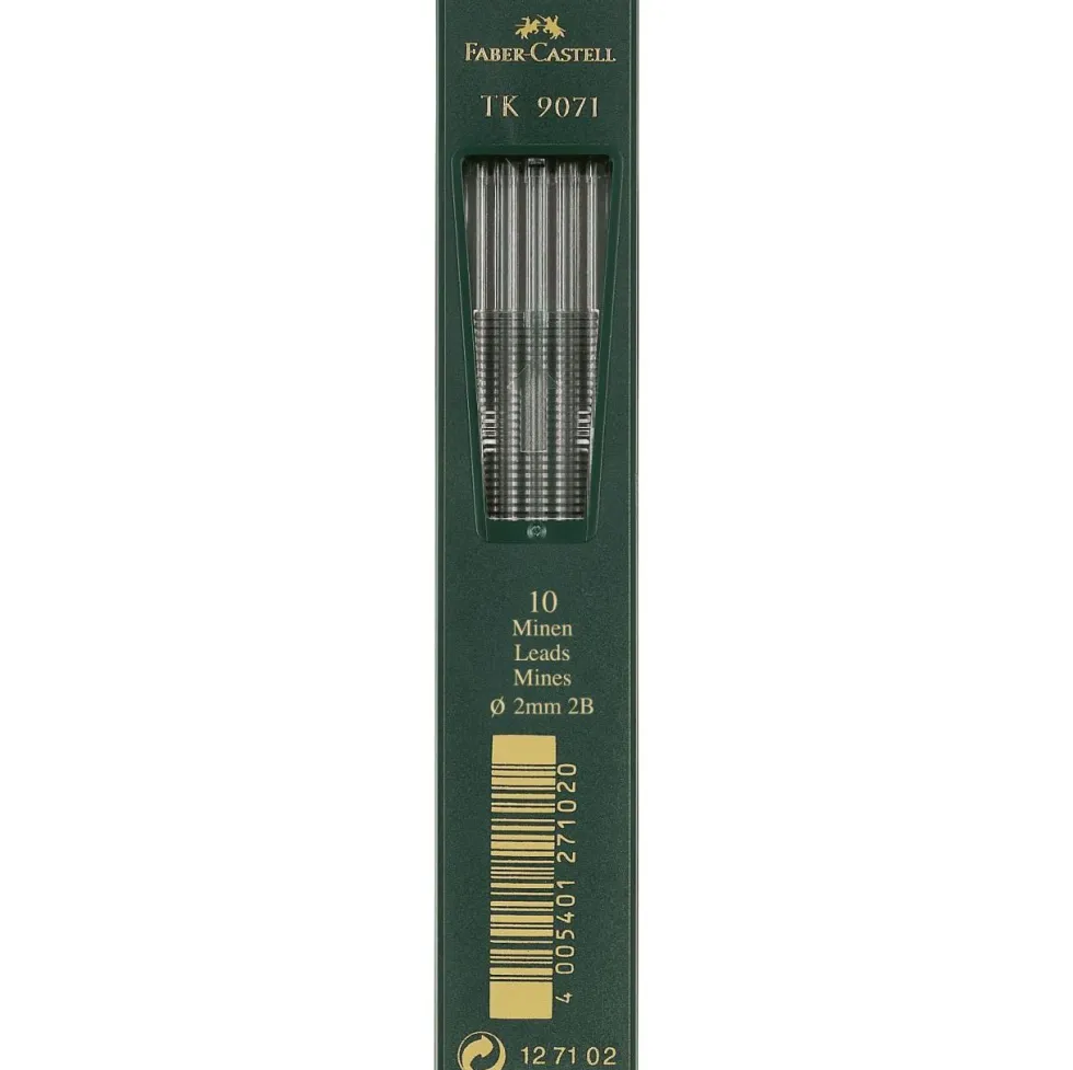 Wkłady grafitowe do ołówka TK 9071- Faber-Castell - B, 10 szt.