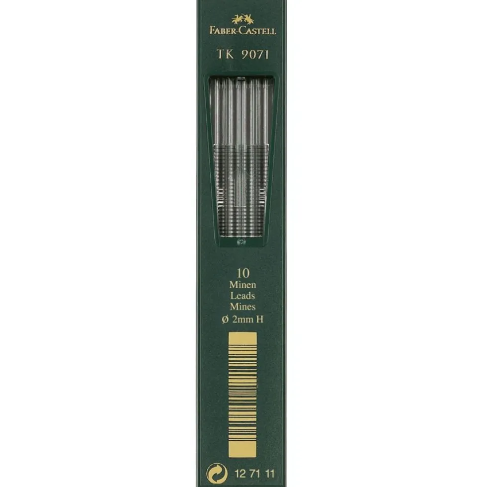 Wkłady grafitowe do ołówka TK 9071 - Faber-Castell - H, 10 szt.