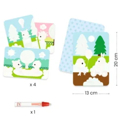 Wodna kolorowanka wielorazowa dla dzieci - Djeco - W parku