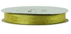Wstążka brokatowa 12 mm - złota, 32 m