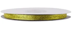Wstążka brokatowa 6 mm - złota, 32 m
