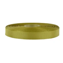 Wstążka rypsowa - zielona khaki, 12 mm