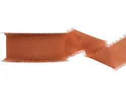Wstążka szyfonowa - miedziana, 4 cm x 10 m