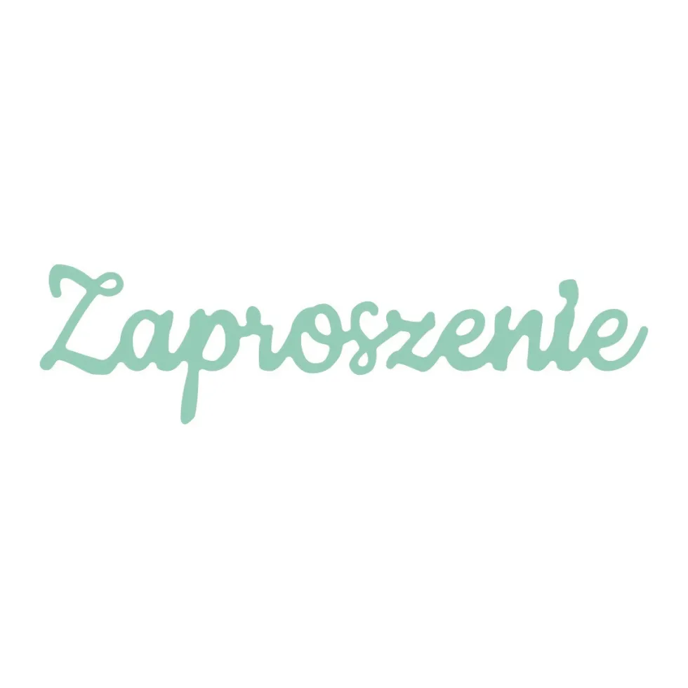 Wykrojnik - DpCraft - Zaproszenie, 7 x 1,5 cm