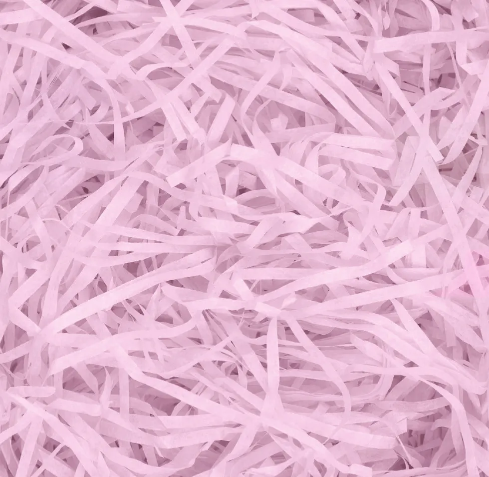 Wypełnienie do prezentów sianko papierowe - różowe 100 g