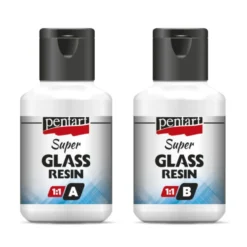 Żywica epoksydowa Super Glass Resin 1:1 - Pentart - krystaliczna, 2 x 40 ml