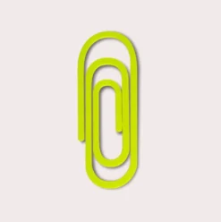 Zakładka Paperclip 3D - The Completist. - Chartreuse