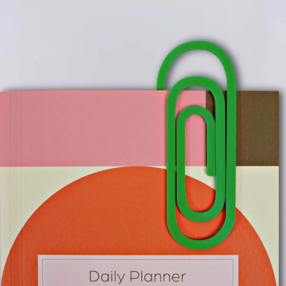 Zakładka Paperclip 3D - The Completist. - Mandarin