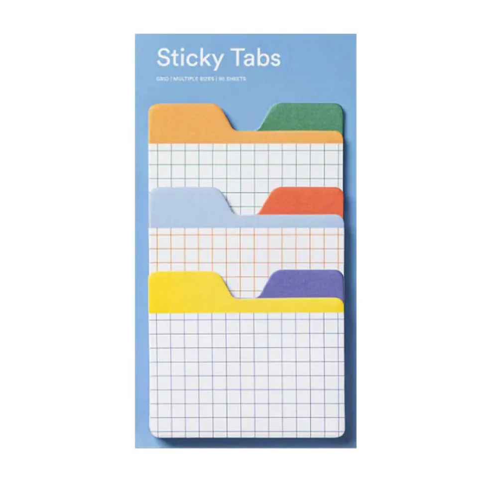 Zakładki samoprzylepne w kratkę Sticky Tabs - mishmash - 90 szt.