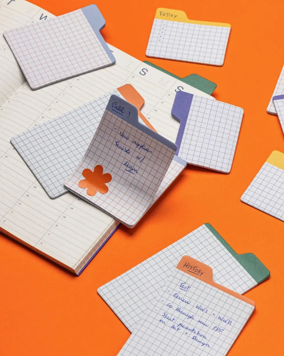 Zakładki samoprzylepne w kratkę Sticky Tabs - mishmash - 90 szt.
