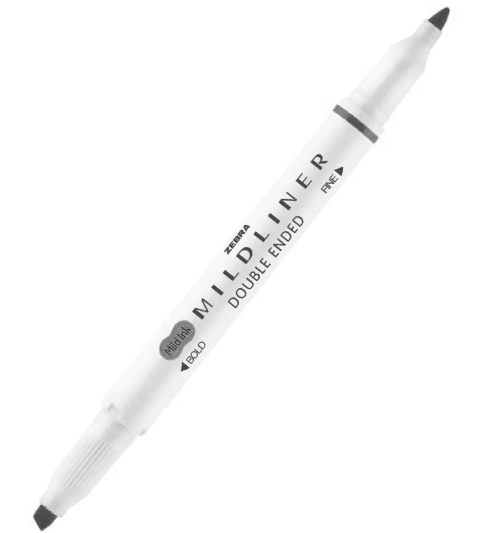 Zakreślacz dwustronny Mildliner - Zebra - Cool & Refined Grey