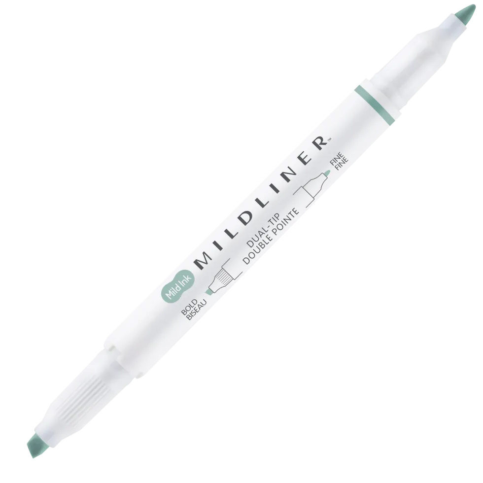 Zakreślacz dwustronny Mildliner - Zebra - Mint