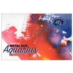 Zestaw akwareli Aquarius w półkostkach, Travel Set - Roman Szmal - 12 kolorów