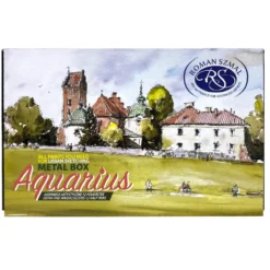 Zestaw akwareli Aquarius w półkostkach, Urban Sketchers - Roman Szmal - 12 kolorów