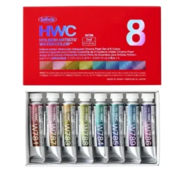 Zestaw akwareli Artists’ Watercolor Chroma Pearl - Holbein - 5 ml x 8 szt.