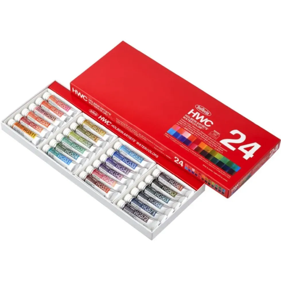 Zestaw akwareli Artists’ Watercolor Granulating - Holbein - 24 x 5 ml