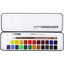 Zestaw akwareli Graduate w półkostkach - Daler Rowney - 24 szt.