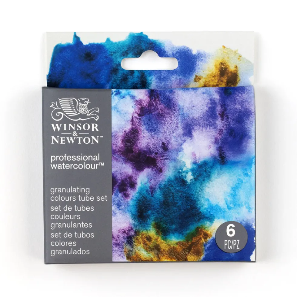 Zestaw akwareli Professional Granulating - Winsor & Newton - 6 x 5 ml