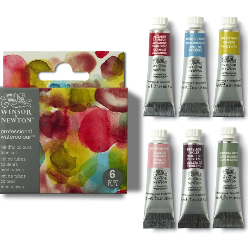 Zestaw akwareli Professional Mindful - Winsor & Newton - 6 x 5 ml