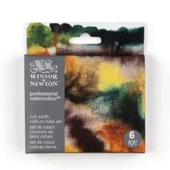 Zestaw akwareli Professional Rich Earth - Winsor & Newton - 6 x 5 ml