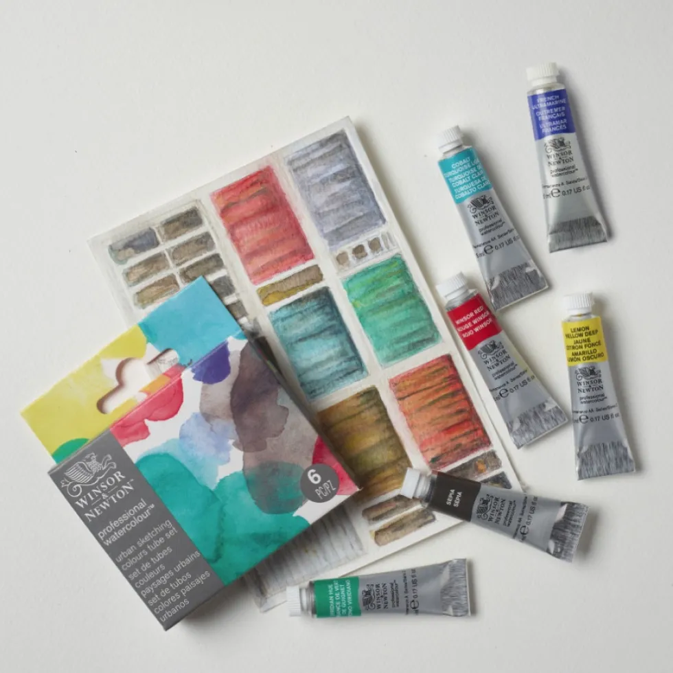 Zestaw akwareli Professional Urban Sketching - Winsor & Newton - 6 x 5 ml