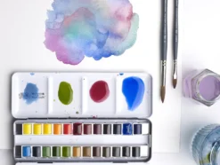 Zestaw akwareli Professional w półkostkach - Winsor & Newton - 24 szt.