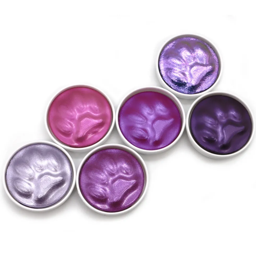 Zestaw akwareli Purrlcolors - Coliro Pearl Colors - 6 kolorów