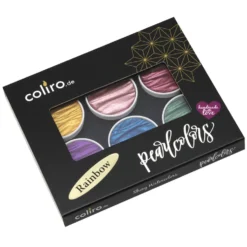 Zestaw akwareli, Rainbow - Coliro Pearl Colors - 6 kolorów