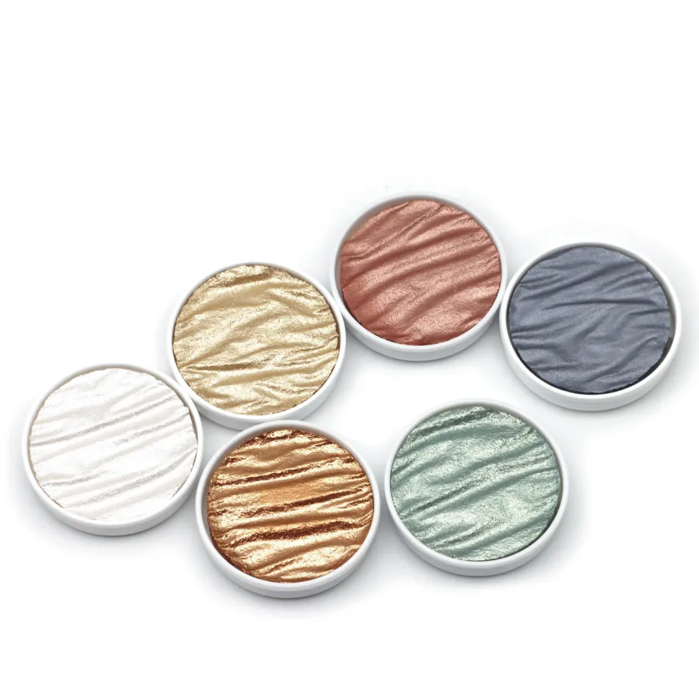 Zestaw akwareli, Silk - Coliro Pearl Colors - 6 kolorów