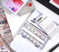 Zestaw akwareli w półkostkach Horadam Aquarell - Schmincke x PaperConcept - 12 szt.